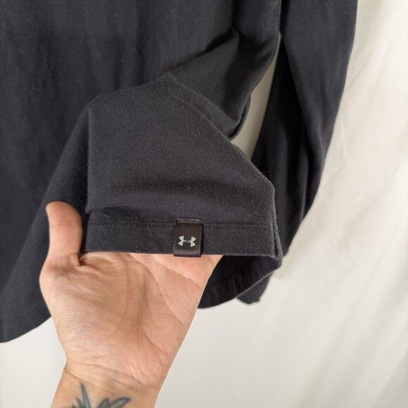 TCU Under Armour Sweater Large Black 1/4 Zip Turtleneck Long Sleeve Breathable - Picture 7 of 13